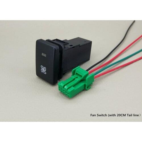 JanDeNing Automobile Refitting Switch Reserved Hole Installation Switch With Line forT oyota Prado 2010-2019