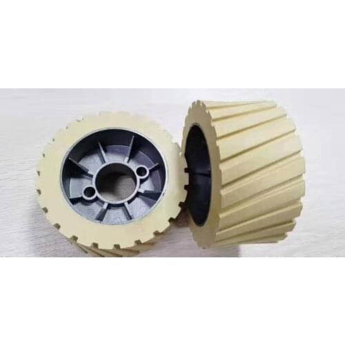 Woodworking Machine Parts for Edge Banding Machine Four-side Moulder Wood Rubber Feeding Wheel 120*35*60