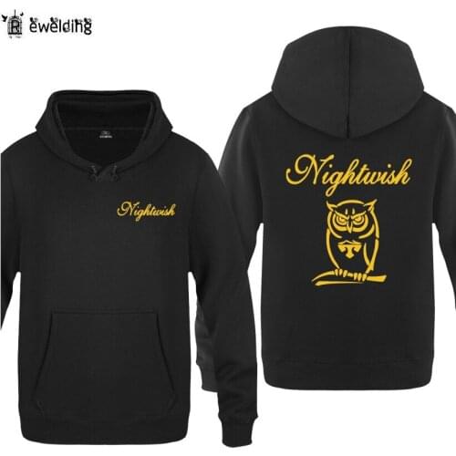 Mens Hoodies Music Rock Nightwish Printed Hoodie Men Fleece Long Sleeve Mans Sweatshirt Skate Hip Hop Pullover Oversized Coat