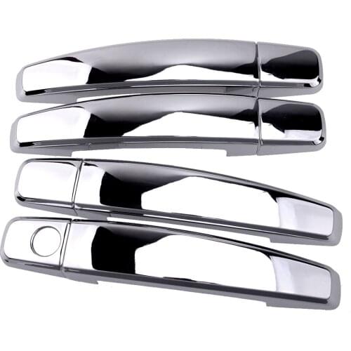 DWCX 8pcs Chrome Exterior Door Handle Cover Trim Fit for Vauxhall Antara Corsa Insignia Meriva Insignia Saloon Opel Zafira B