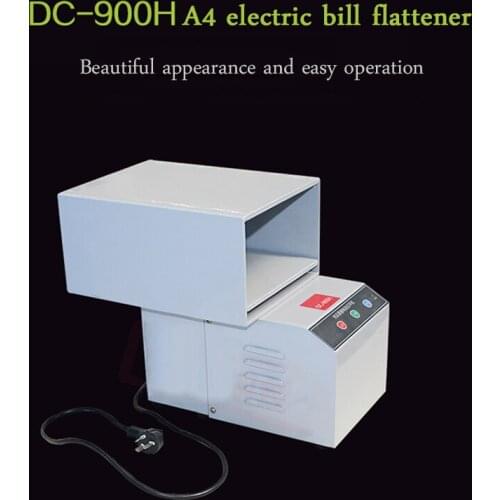 DC-900H electric bill flattening machine financial voucher special flattening machine simple office essential flattening tool