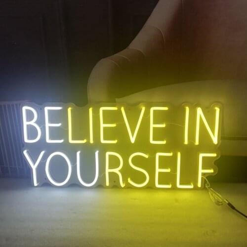 Believe In Yourself Personalized Custom Neon Sign LED Neon Light Suitable for Bar Nightclub Commercial Decor Neon Lamp