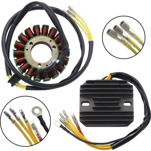 Motorcycle Magneto Stator Coil + Voltage Regulator Rectifier For Suzuki GS250T GS300L GS400X GS425 GS450E GS450G GS450L GS450S
