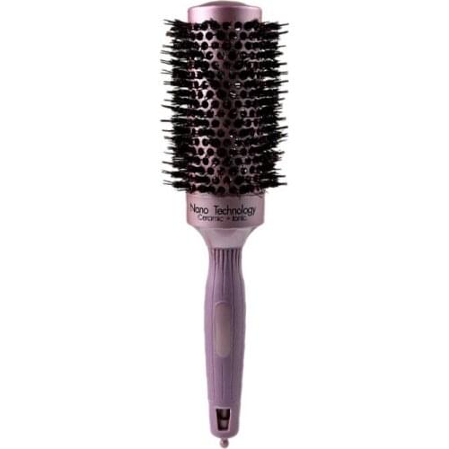 Ceramic Hair Brush, Round Hair Brush with Boar Bristles for Drying, Styling, Curling, Adding Hair Volume and Shine 45mm