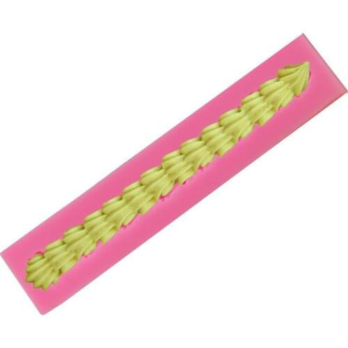 Cream shell chain shape Fondant silicone mold Baking cake decorating tools