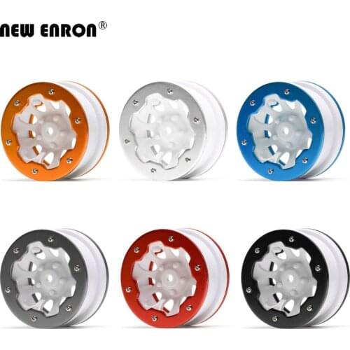 NEW ENRON 1.9" White 10Hole Plastic 54*40*27 Beadlock Wheel Hub Tires for 1/10 RC Crawler Axial SCX10 Traxxas TRX-4 Tamiya CC01
