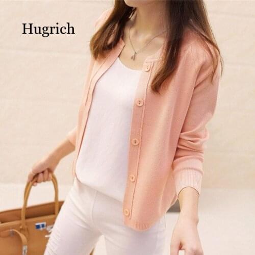 2020 New Spring Summe Women Knit Cardigan Sweater Short Female a Little Shawl Knitted Jacket Casual Long Sleeve Outerwear