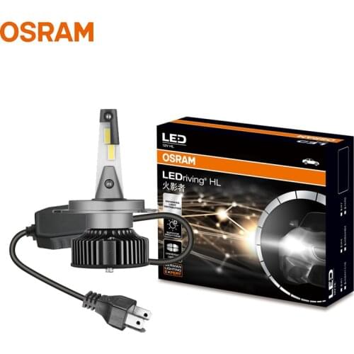 OSRAM LED H4 9003 HB2 12V 25W HYZ LED Headlight Auto Hi/lo Beam 6000K Cool White Lamps Car Original Bulbs 46204CW, 2X
