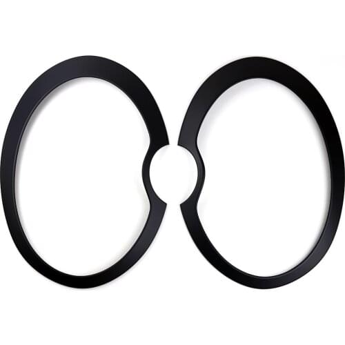 Couvercle de phare en plastique ABS pour Mini Cooper R50 R53 (2 pièces/ensemble), protection UV, noir mat