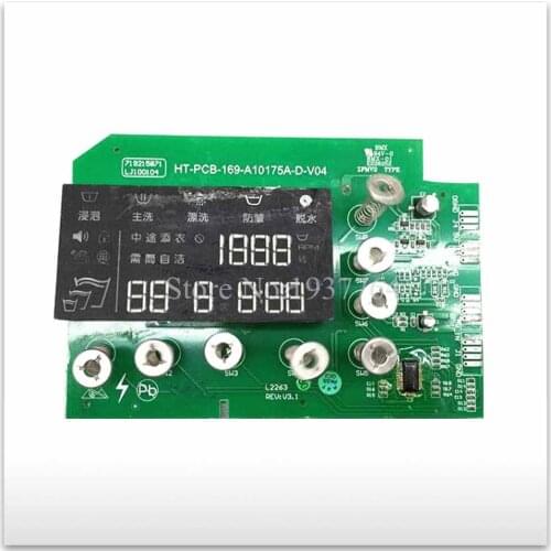 Washing machine computer board HT-PCB-169-A10175A-PC-V04 display A10175A-D-V04 good working