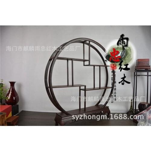 Redwood crafts factory direct black wenge Shelf Decoration teapot miniature bonsai frame