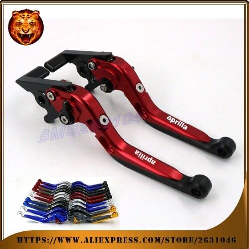 Adjustable Folding Extendable Brake Clutch Lever For APRILIA DORSODURO 750 08 09 2011 2012 2013 2014 CNC Motorcycle with logo