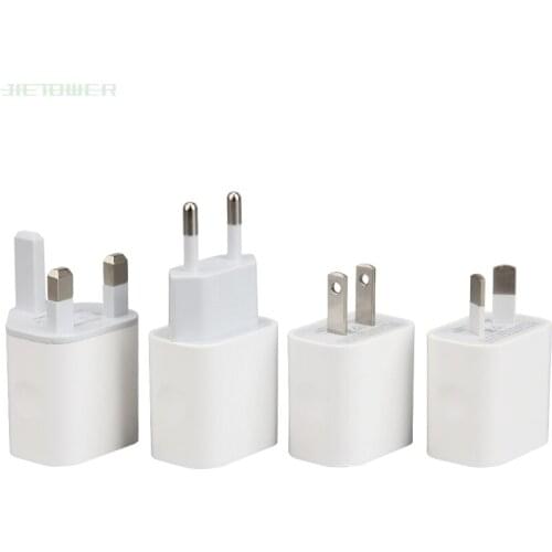 50pcs New Design White 2 Ports 2USB Dual USB Cell Phone Charger 5V 2A EU US AU UK Plug Wall Power Adapter for iPhone Samsung HTC