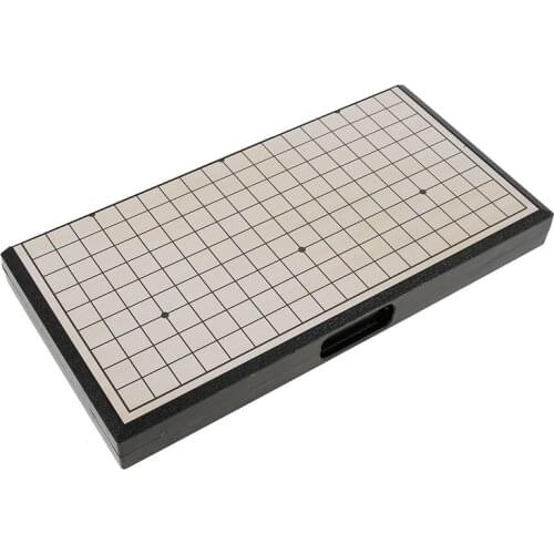 Portable Foldable Black White Chessman Chess Set Magnetic Go Chess Set for Old Man Children Puzzle Chess Board Game Toys Gift