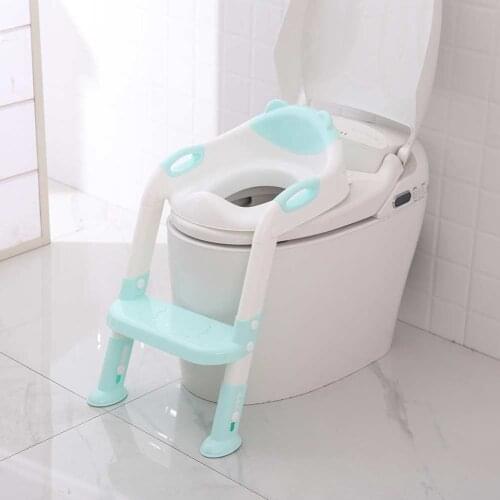 Folding Baby Potty Infant Kids Toilet Training Seat with Adjustable Ladder Portable Urinal Potty Training Seats for Children