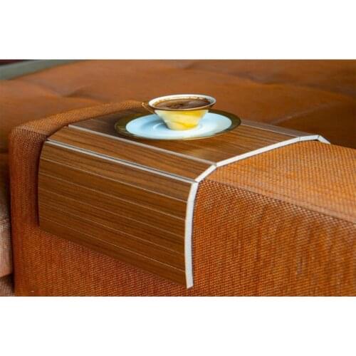 Modern 4 Pcs 45*25 Walnut Portable Seat Stand coffe table