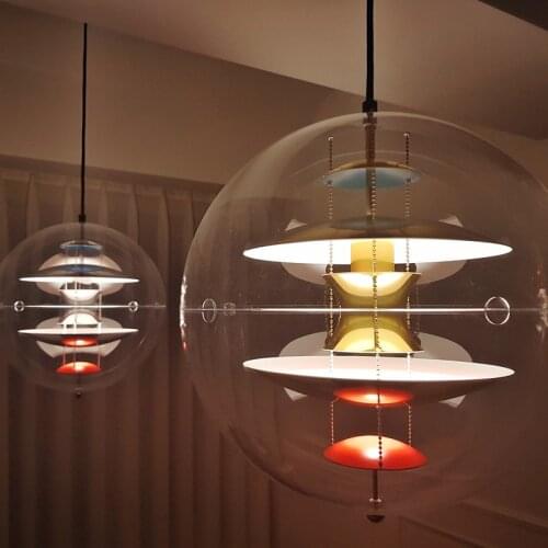Modern VP Globe Pendant Lights resin Nordic pendant light design lamp replica Dining Room Bedroom Bar LED suspension luminaire
