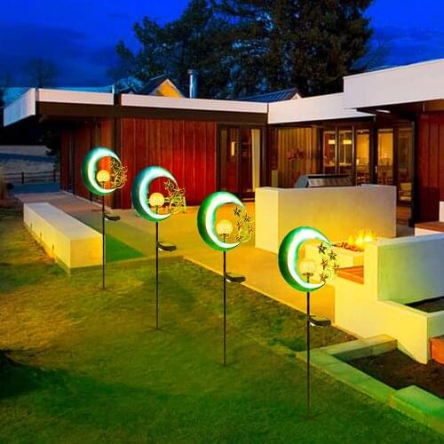 Solar LED Garden Lamp Outdoor Lawn lamp Solar Garden LED Decorative lights Stars&Moon Outdoor LED Night Light For Garden Home