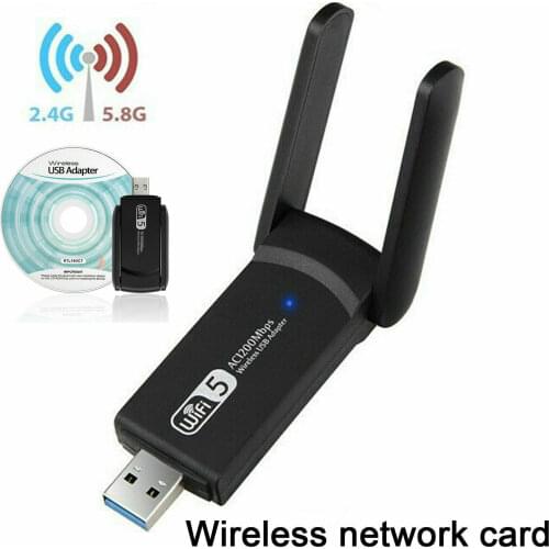 New USB 3.0 1200Mbps Wifi Adapter Dual Band 5GHz 2.4Ghz 802.11AC RTL8812BU Wifi Antenna Dongle Network Card For Laptop Desktop
