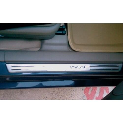 Higher star stainless steel car door sills protection scuff decoration footplate for SUZUKI LIANA A6 2014-2018