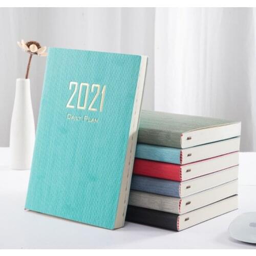 2021 Creative Notebook Planner Time Management Schedule Book A5 Paper Note Book DIY Diary Schedule Planner Travel Notebook