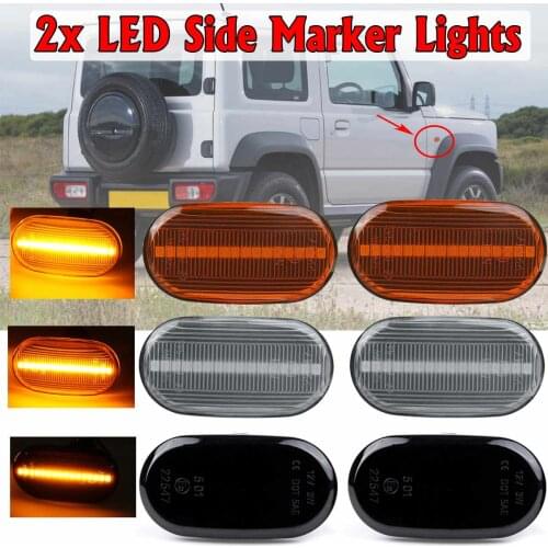 2x LED Car Side Marker Light Repeater Turn Signal Indicator For Suzuki Jimny JB64W JB74 JB74W JB23 JB23W For Mazda For Chevrolet