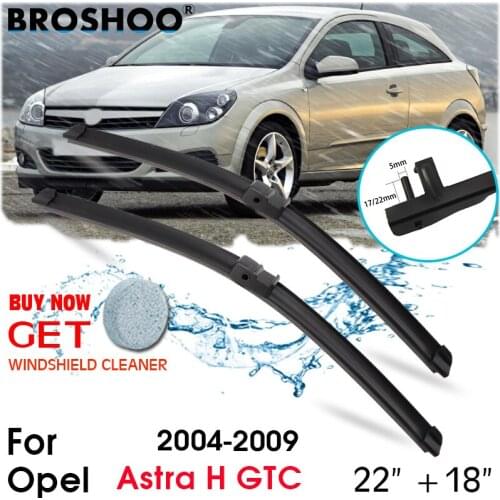 Car Wiper Blade Front Window Windscreen Windshield Wipers Blades Auto Accessories For Opel Astra H GTC 22"+18" 2004-2009