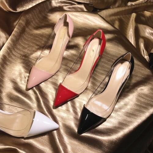 Free shipping fashion women Pumps lady Black patent leather point toe high heels 10cm 8cm 6cm