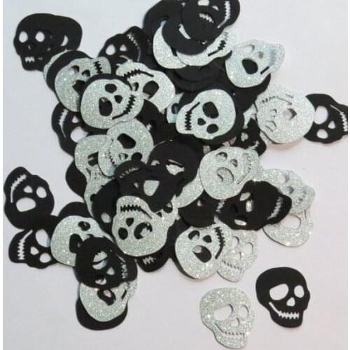 Glitter And Black Spooky Shape Party Decor Cute Decorations Diecuts Die Cuts Cards Table decor scrapbook favors