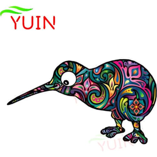 Car Sticker Decor Motorcycle Decals New Zealand Kiwi Bird Color Creative PVC Decorative Accessories Waterproof Decal 13*8cm