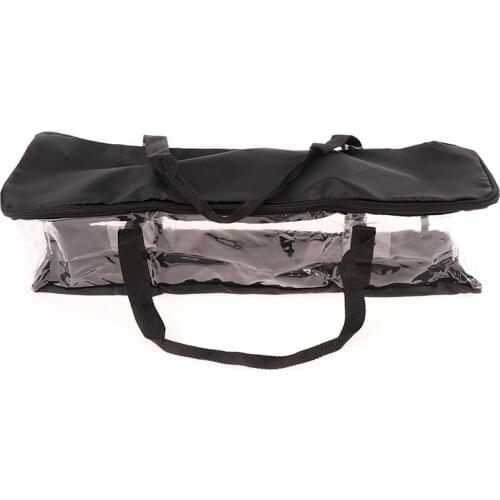 DVD CD Holder Video Dustproof Organizer Protective Zipper Clear Storage Bag Carrying With Handle Portable Large Oxford Cloth