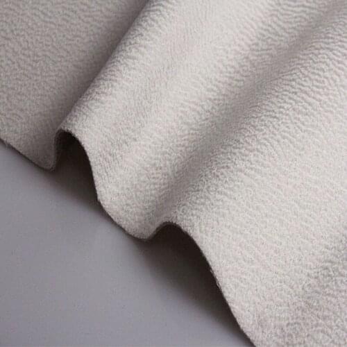 Double-sided Water ripple 100% Wool Fabric for Coat 825 grams 150 cm width Beige Gray Brown Blue colors 2 meters on sale WR01