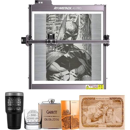 ATOMSTACK A5 Pro 40W Laser Engraver CNC Desktop DIY Laser Engraving Cutting Machine with 410x400 Engraving Area Compression