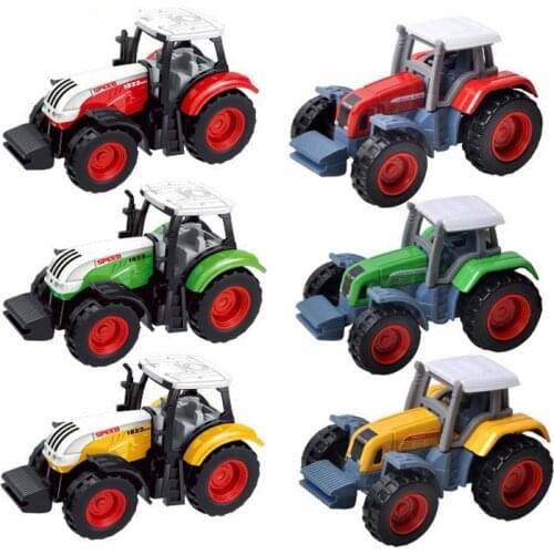 Classic Simulation Alloy Engineering Car Excavator Model Tractor Toy Dump Truck Model Toy Vehicles Mini Gift for Boy Kids Toy