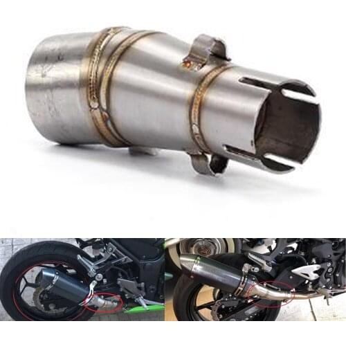 Motorbike Modified Scooter Muffler Motorcycle Middle Exhaust pipe for Kawasaki Z250 08-15 ninja300 13-16 ninja250r 08-12