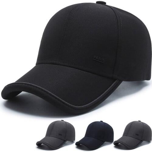 Hat mens Korean fashion spring and autumn sunshade hat summer sunscreen Japanese baseball cap mens black cap