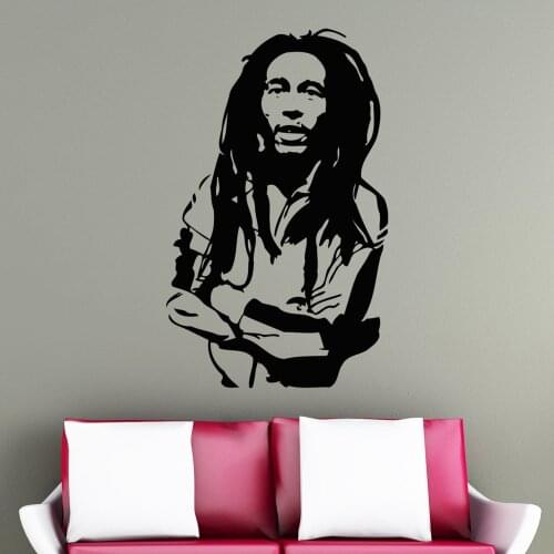 Bob Marley Wall Sticker Vinyl Wall Decals Poster Wall Art Wallpaper Wall Stickers Home Decoration Vintage Poster A323
