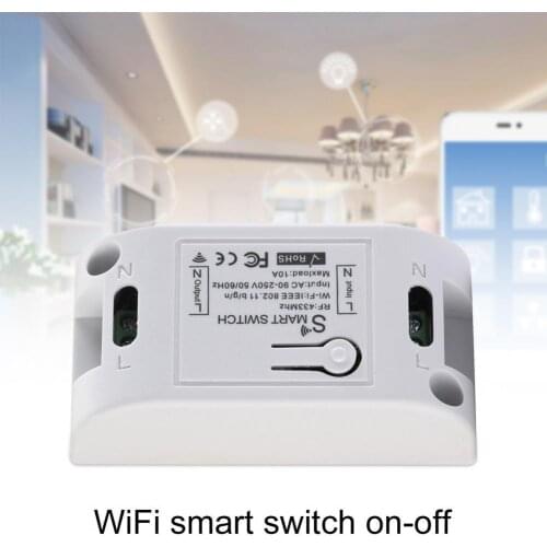 2021 New Smart Switch Quick Response Wireless Lightweight WiFi Smart On-off Controller Wifi/2.4G APP Work with Alexa Google
