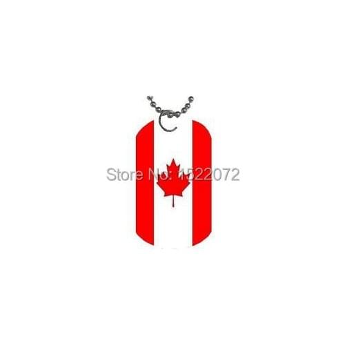 Custom dog tag cheap Canada Flag Dog Tag crafts hot sales canada flag dog tag metal crafts low price custom dog tag