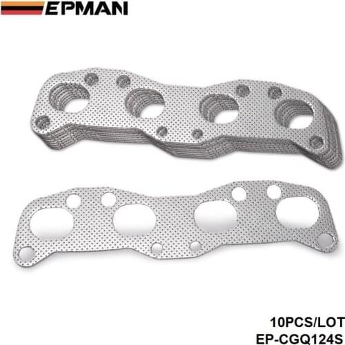 10PCS/LOT For NISSAN SILVIA 180SX 200SX CA18 CA18DET Aluminum Graphite Exhaust Manifold Header Gasket EP-CGQ124S