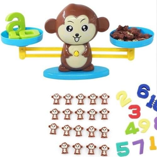 Early education educational toys balance monkey number board table game childrens learning toys