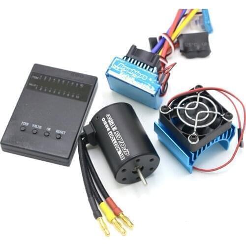 RC Waterproof 3650 3100KV 2-3S 4Poles Brushless Motor And 45A 60A 80A 120A 2-4S ESC For 1/8 1/10 1/12 RC Car Crawler RC Boat Toy
