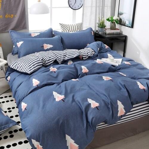 Luxury Bedding Set Blue Forest Quilt Cover Bed Sheet Bed Linen Child Adult Duvet Cover Single Twin Queen King Size Bed Cover Set
