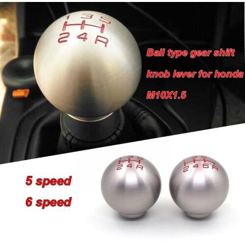 CNC Aluminum 5 Speed Or 6 Speed JDM Ball Shape Shift Gear Knob For Honda FD2 FN2 EP3 TYPE R DC2 DC5 AP1 AP2 S2000 F20C