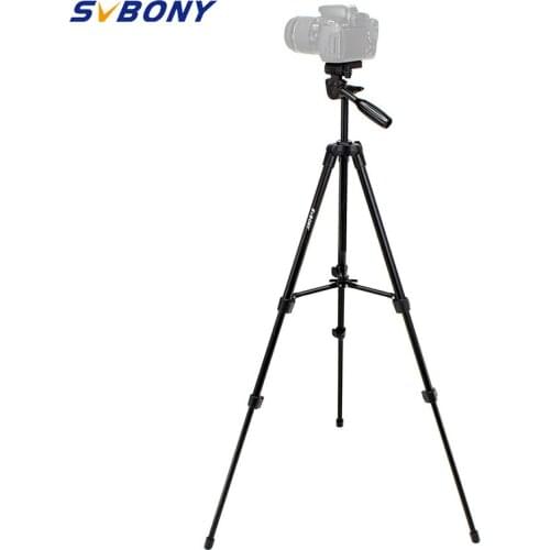 SVBONY Tripod Portable 49" Travel Aluminum Lightweight for DSLR Cameras Video Spotting Scope Watching w/ Carrying Bag