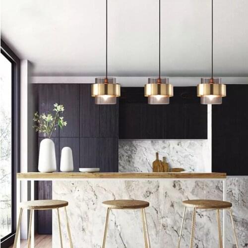 Vintage glass ball crystal luminaire suspendu chandelier lighting design lamp living room decoration avizeler hanglampen