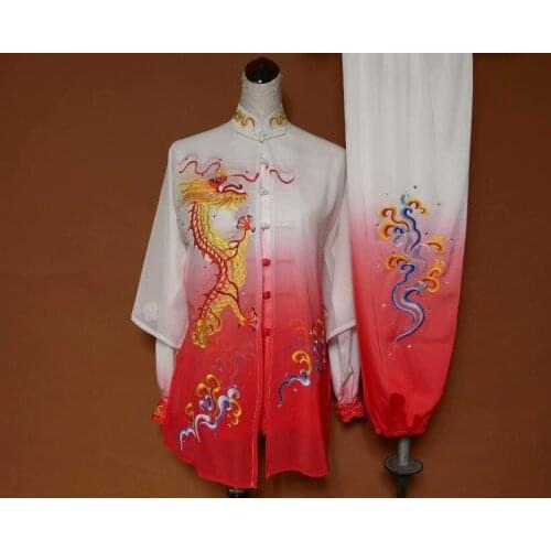 Wushu taichi taiji clothes changquan uniform Martial arts competition clothing embroidered kungfu nanquan taolu clothes uniform