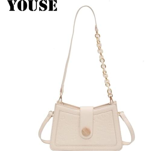 YOUSE Brand New Cartoon print Bags Female Trend Fashion Texture Cross-body Bags Vintage One-shoulder Bag Shoulder Bags Satchel