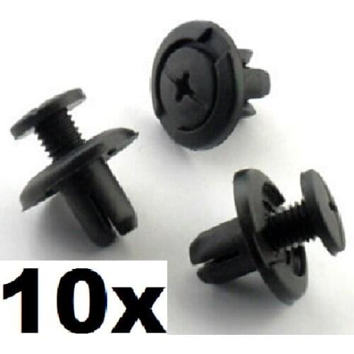 10x 8mm Screw Fit For Honda Wheel Arch Lining / Splashguard & Bumper Clips Scrivets