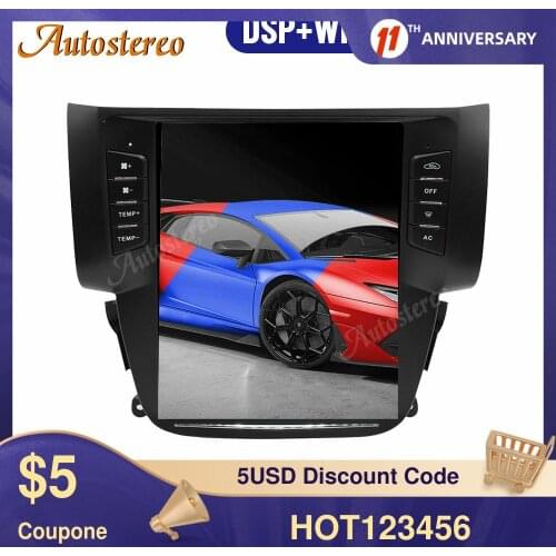 128G Tesla Style Android 9 For Nissan Sylphy 2012-2019 Car GPS Navigation Stereo Head Unit Multimedia Player Radio Tape Recorder